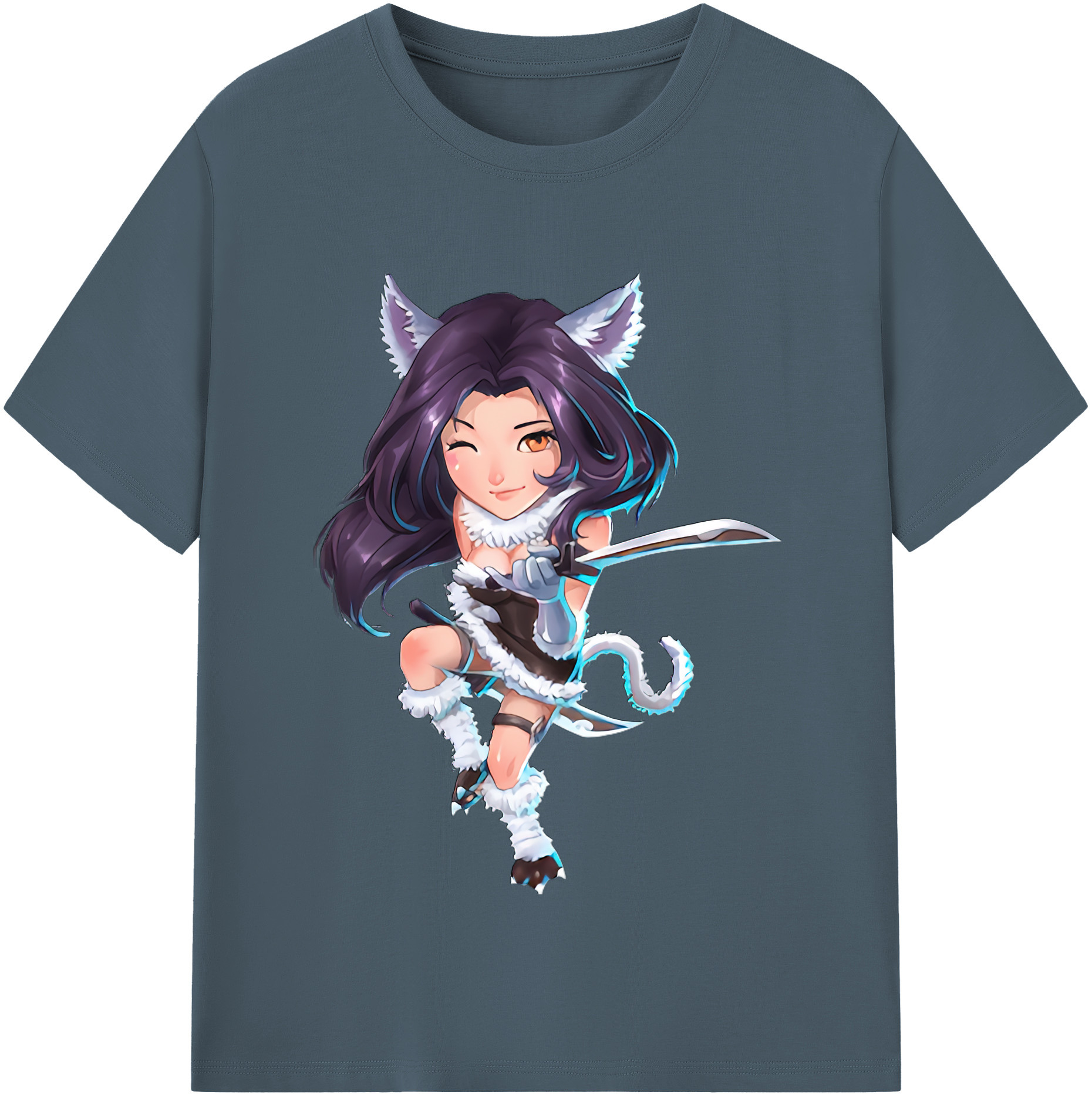 リーグ・オブ・レジェンド League of Legends LOL 綿100％半袖Tシャツ（フロントプリント）